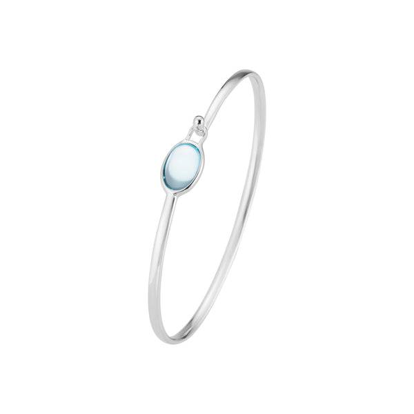 Georg Jensen Torun armring m. topas