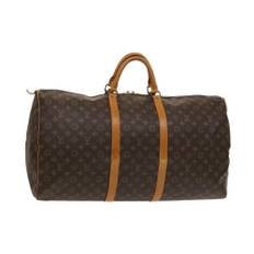 Louis Vuitton Vintage, Vintage , Dame, Brun, ONE SIZE, Brugt alsidig bæretaske til bagage, fitnesscenter, sport og weekendture