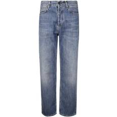 Carhartt WIP - Marlow jeans - herr - bomull/läder - 32 - Blå