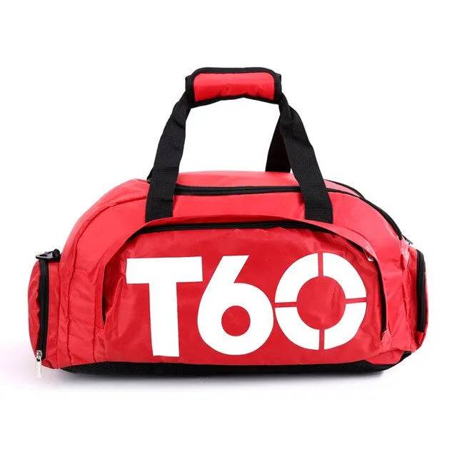Gym Bag Waterproof Fitness Bag Sport Men Women Bag Outdoor Fitness Portable Bags Ultralight Yoga Sports Large Travel Backpack - Red