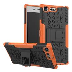 Sony Xperia XZ Premium Hybrid cover med Kickstand - Orange