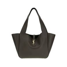 Saint Laurent, Taske, Dame, Brun, ONE SIZE, Uld, Ikonisk YSL Logo Læder Skuldertaske