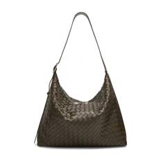 Bottega Veneta, Taske, Herre, Grøn, ONE SIZE, Uld, Grøn Skuldertaske Stilfuld Medium Hobo