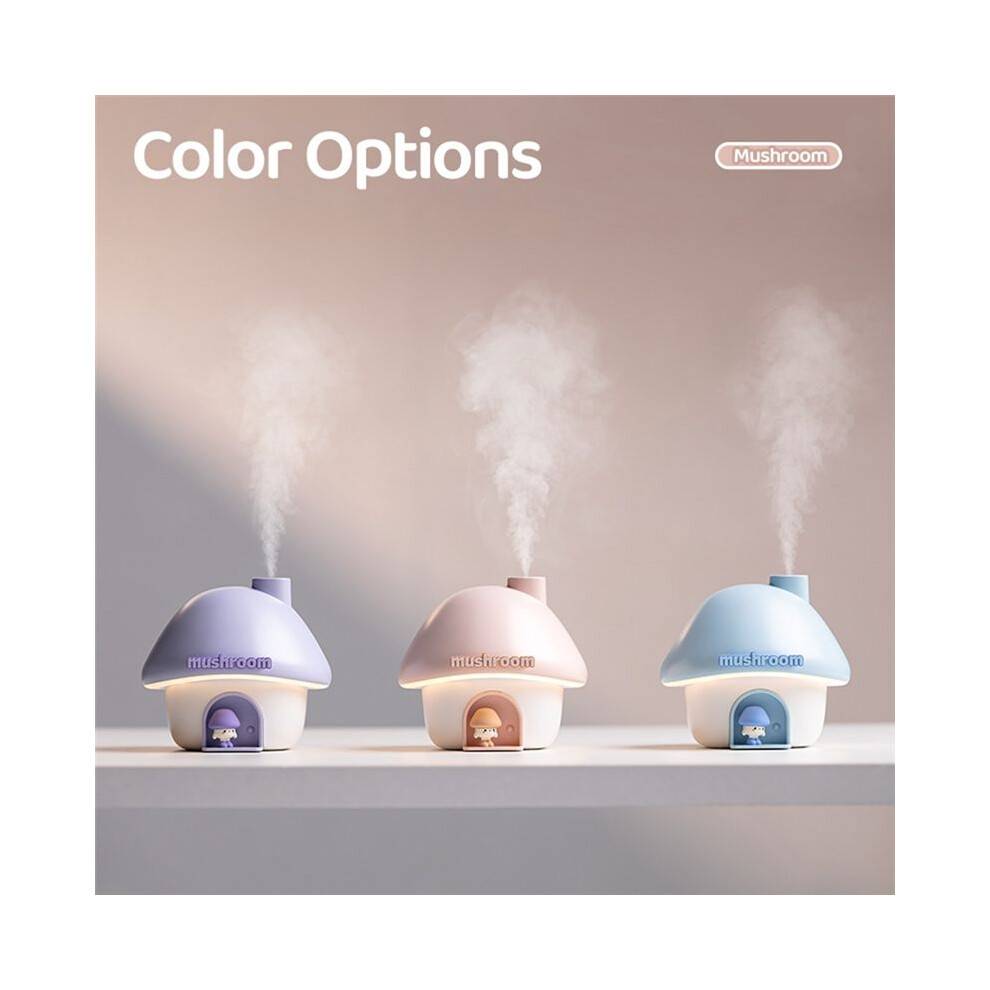 300mL Capacity Water Tank Mushroom House Humidifier Night Light Air Humidifier for Home Office