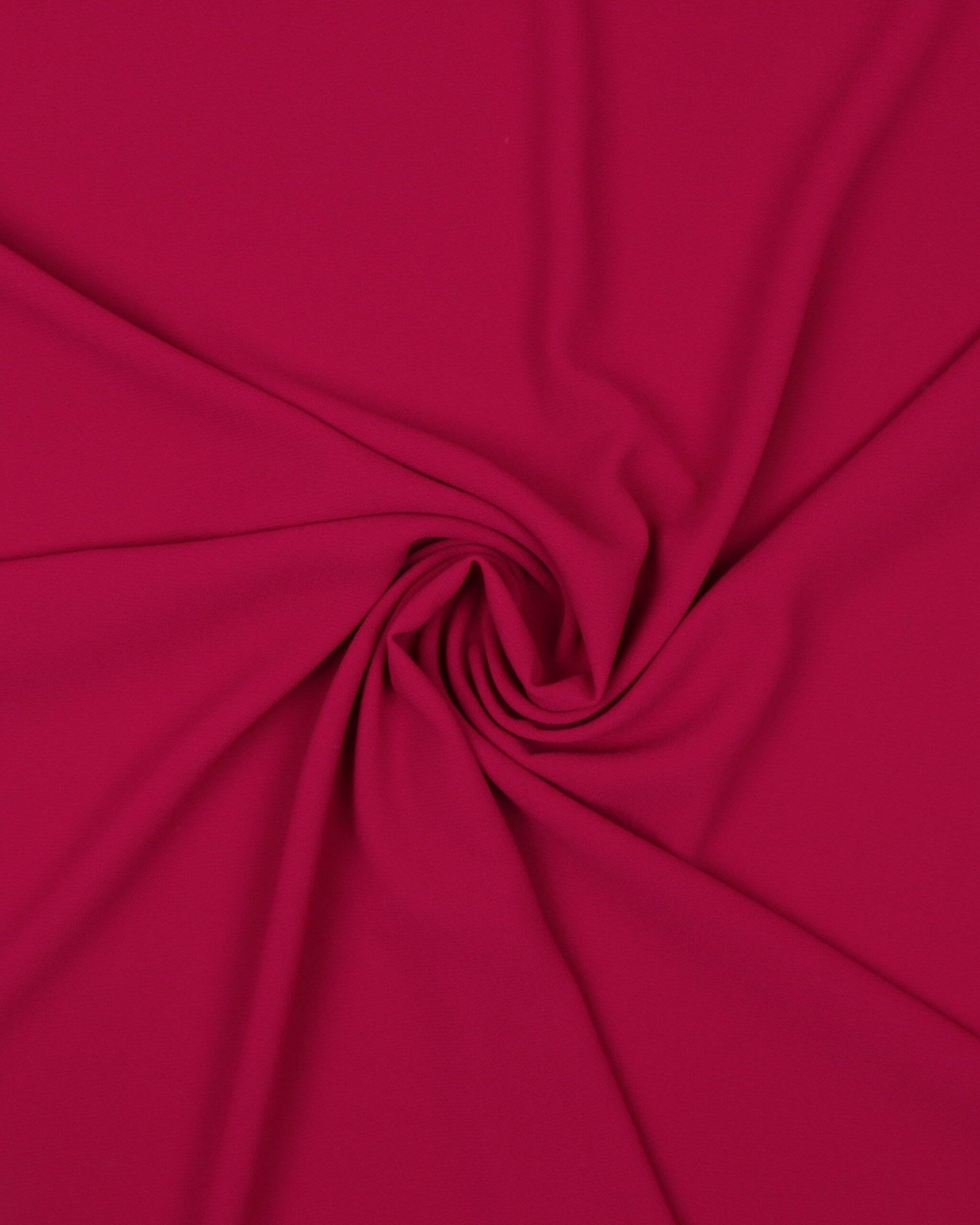 Mørk cerise - Chiffon, polyester - 100% Polyester