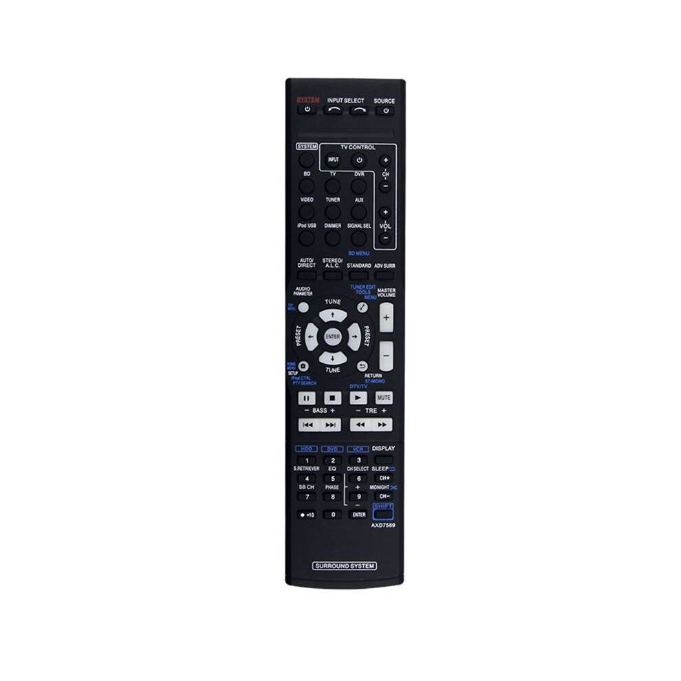 Byt AXD7569 Fjärrkontroll för  AV-Mottagare VSX-822-K VSX-1022-K VSX-822 VSX-1022 VSX-324 Surround System HTP-710
