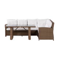 Comfort Garden James Loungegrupp Höger Glas - Sand & Loungeset Vit,Brun