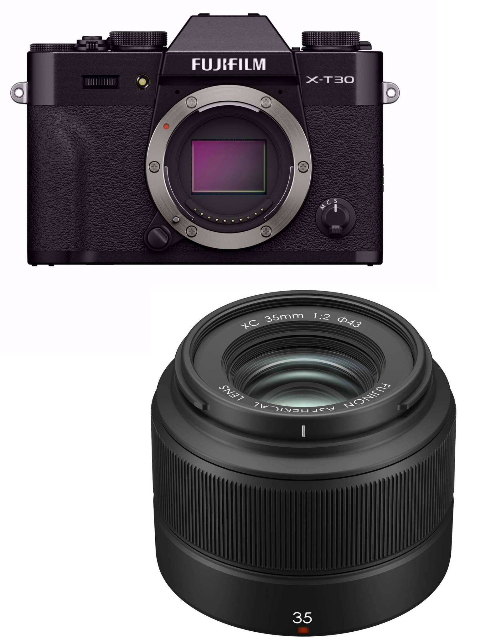 Fujifilm - X-T30 III & XC 35mm F2.0 - 26MP Kamerapaket med 6.2K Video- Bundle