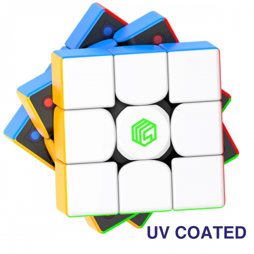 DianSheng MS3R 3x3 Magnetic Stickerless UV Coated Black Core - Rubiks Kub