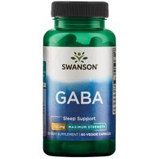 Swanson Maximum Strength GABA, 60 caps