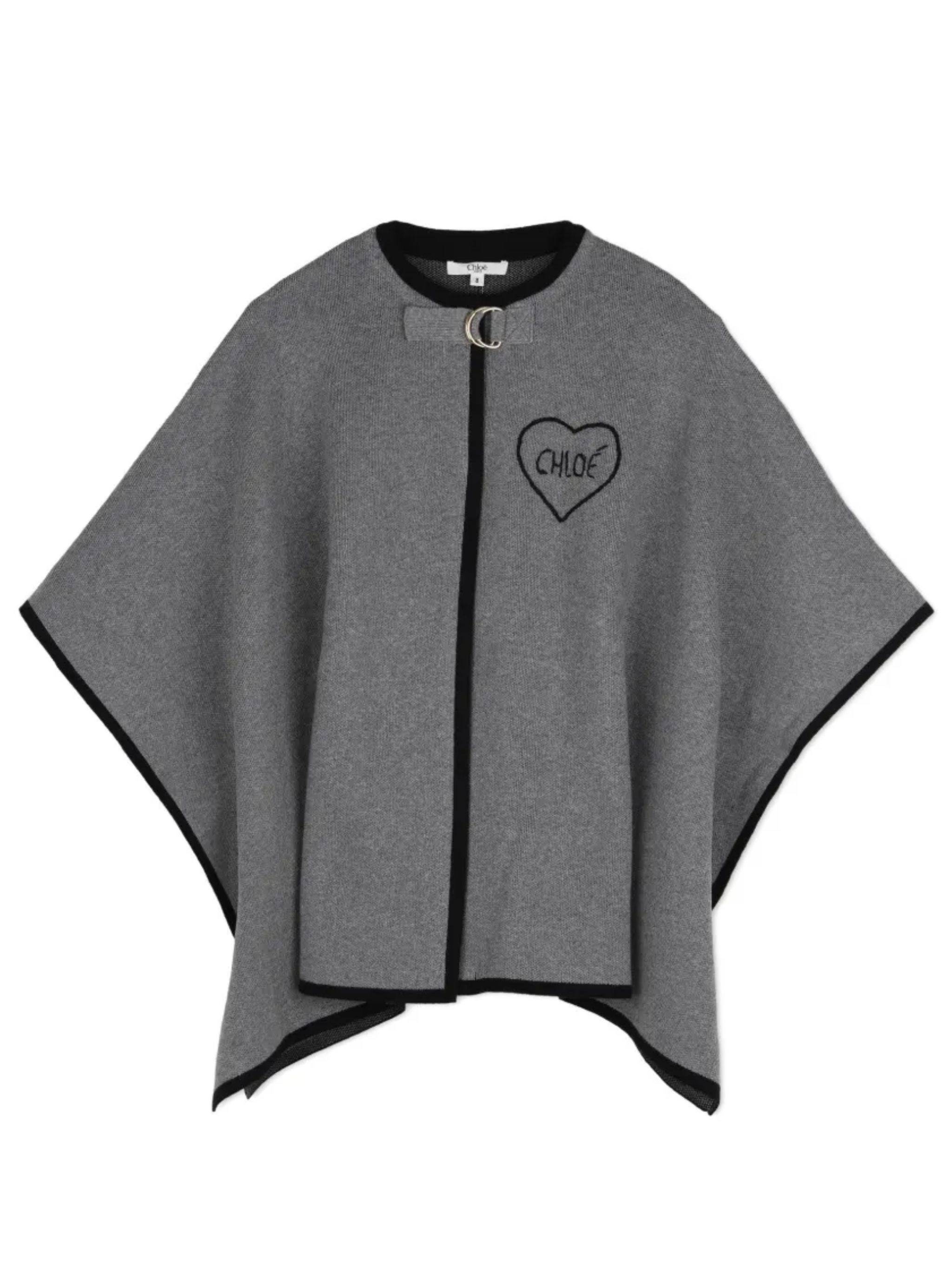 CHLOE KIDS Coat Heart Detail "Jardin Baroque"