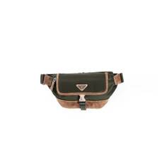 Re-Nylon and Suede Belt Bag