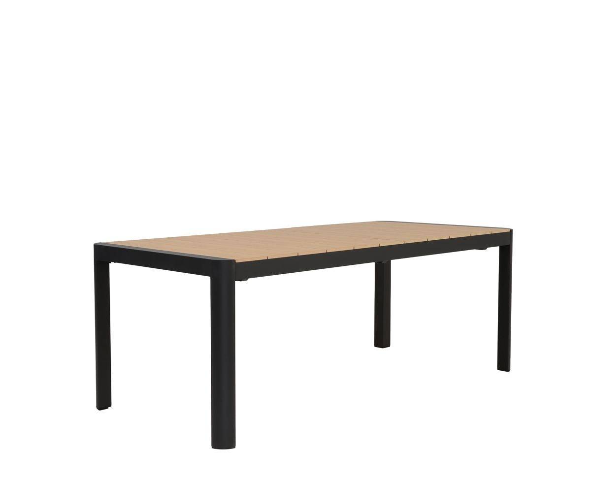 Lohals Udtræksbord 95 x 205/275 cm - Mørkegrå/Nonwood