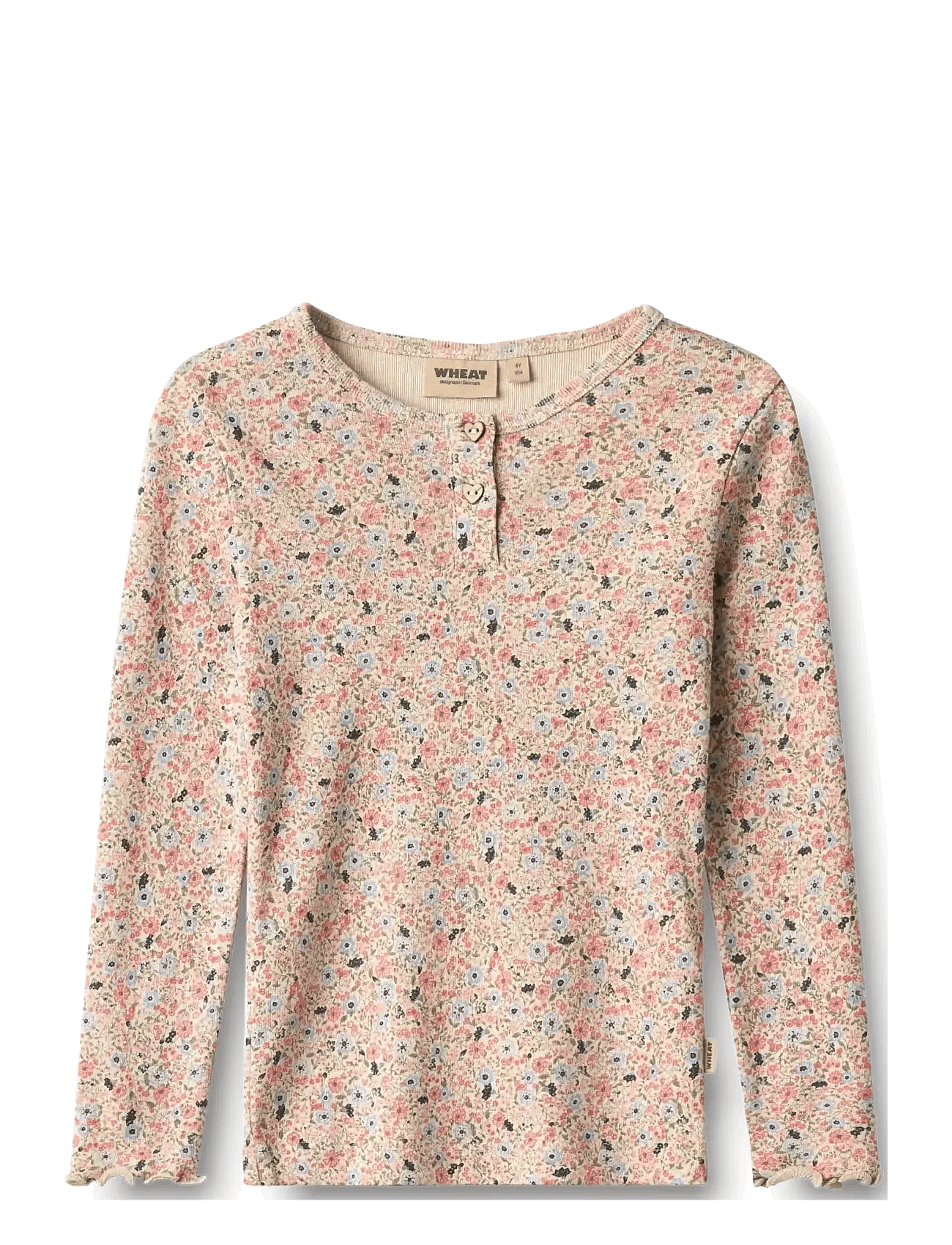 Wheat T-Shirt L/S Eja - Cream - 122