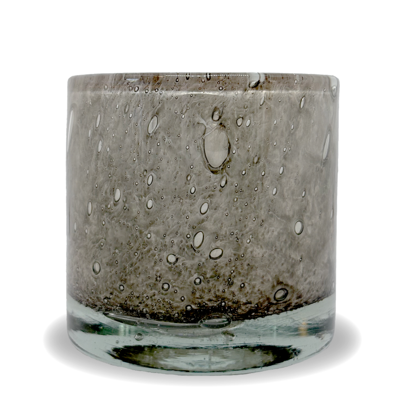 Securit AYLA lysestage genanvendt glas Ø9,5x10,5 cm grå