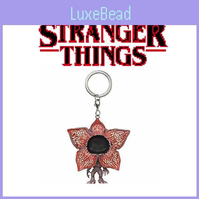 Stranger Things Demogorgon Dustin Nyckelring Samlarfigur Gåva red