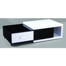 Soffbord Kingsbridge Vit/Svart 125x65x36cm
