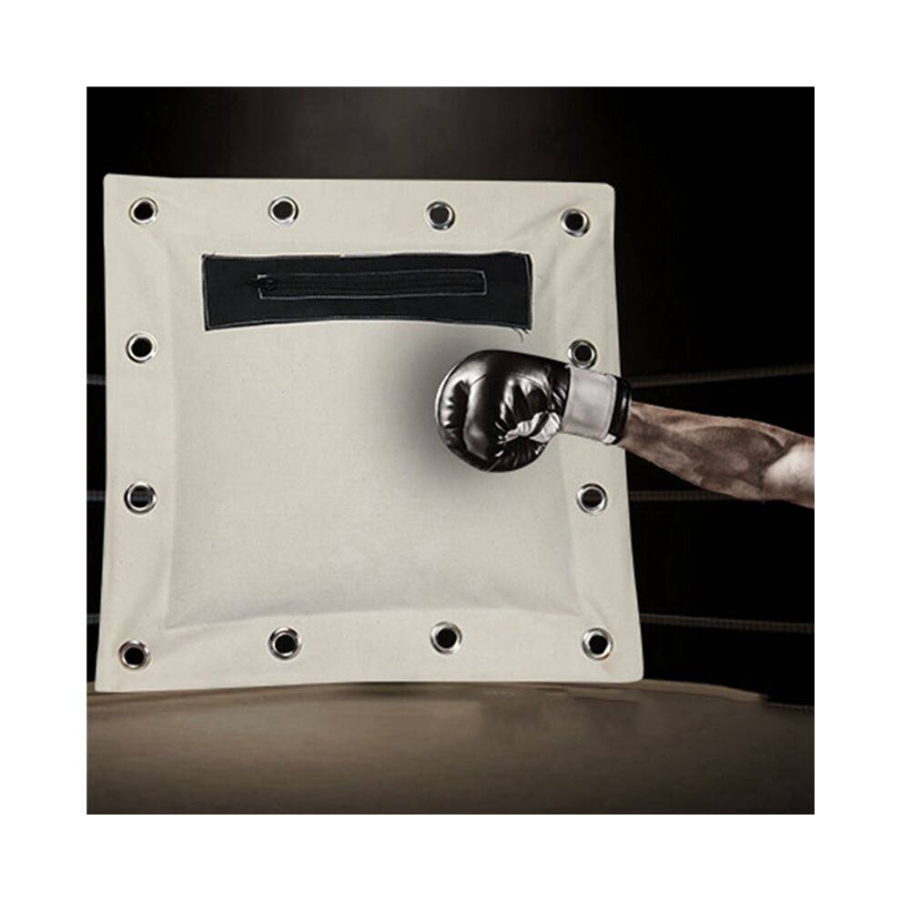 2Pcs 38 x 38cm Heavy Duty Wing Chun Punch Bag Empty Sand Bag Kung Fu Martial Arts Wall Bag Kick Boxing Punch Bag