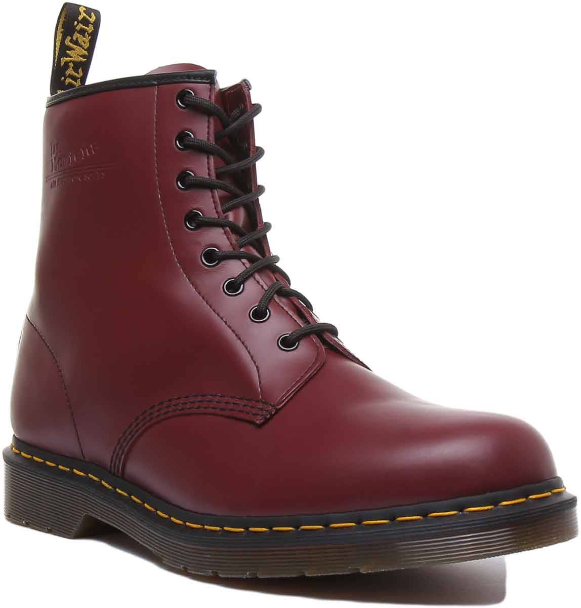 Dr Martens 1460 Smoth In Cherry - 5 UK - 38 EU - 6 M US / Cherry