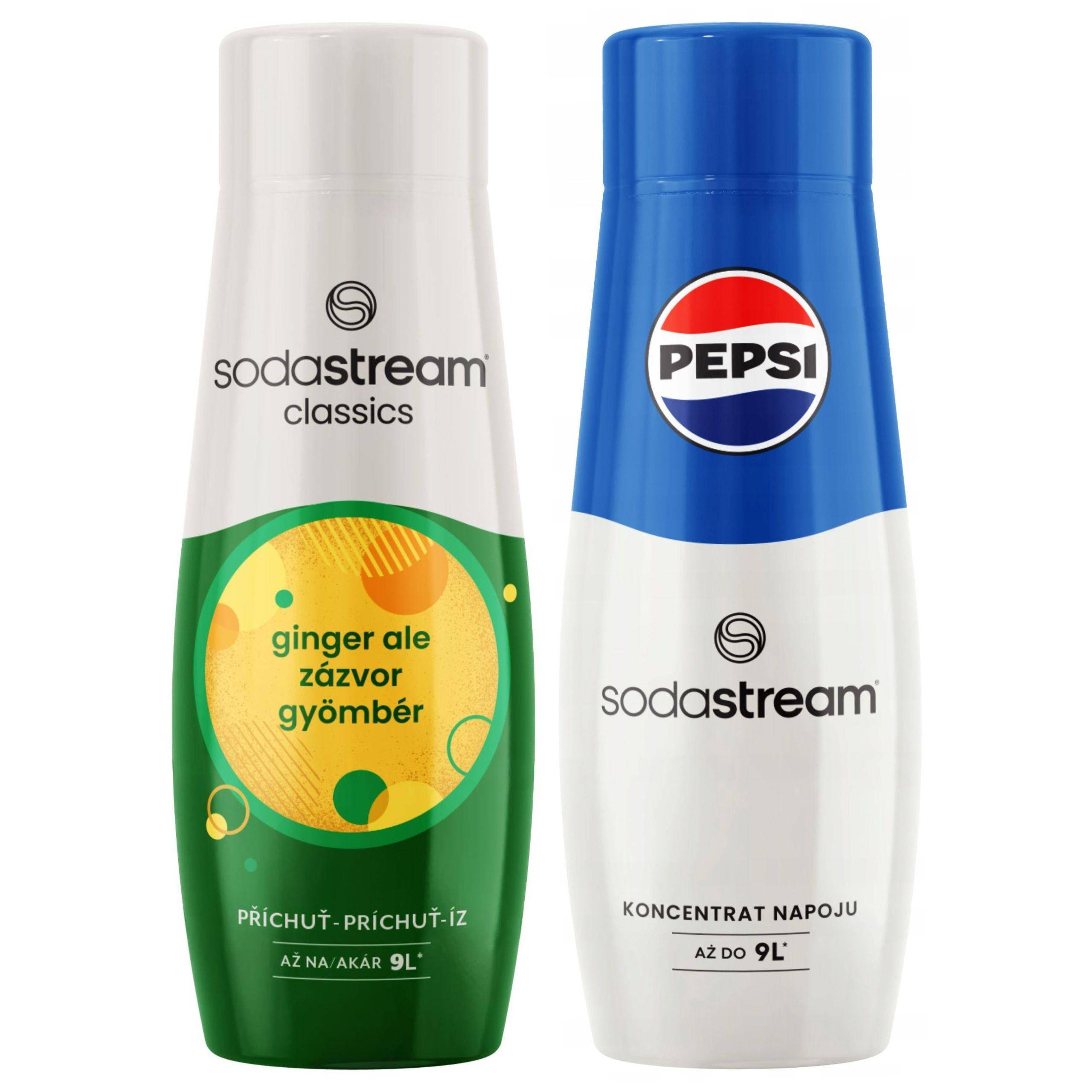 2x Syrup for the SODASTREAM Ginger Saturator + PEPSI Water Concentrate