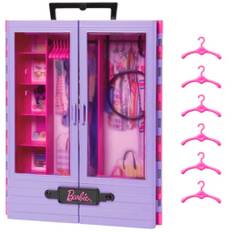 Barbie Utfällbar Garderob med Bärhandtag