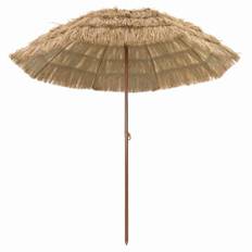 Badparasol Brun Ø 206 x 209.5 cm Stål