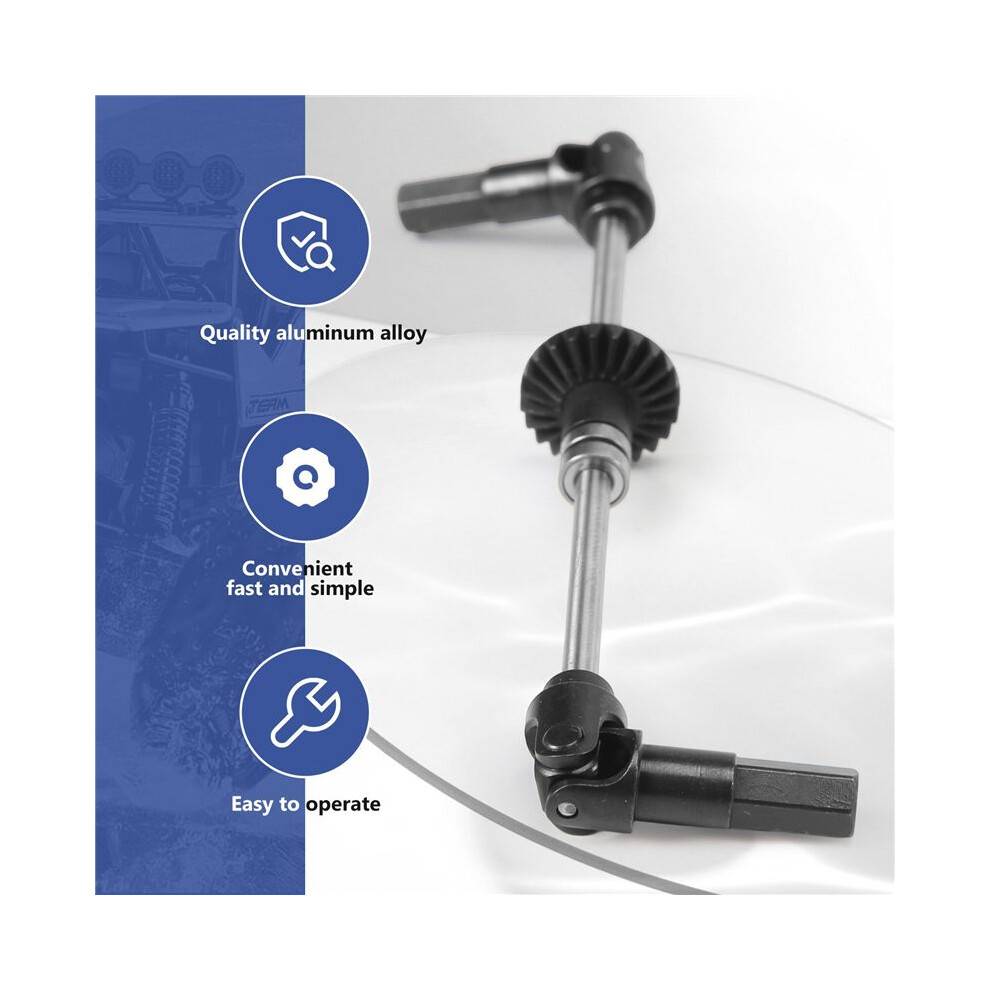 Metal Front Axle Steel Gear Bridge Kit for WPL C14 C24 C34 B14 B24 B16 B36 1/16 RC Car Upgrade Parts