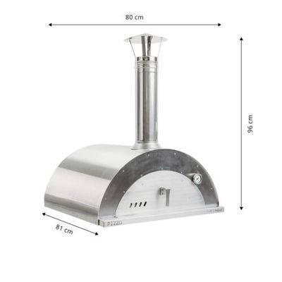 GrillSymbol vedeldad pizzaugn Pizzo-inox