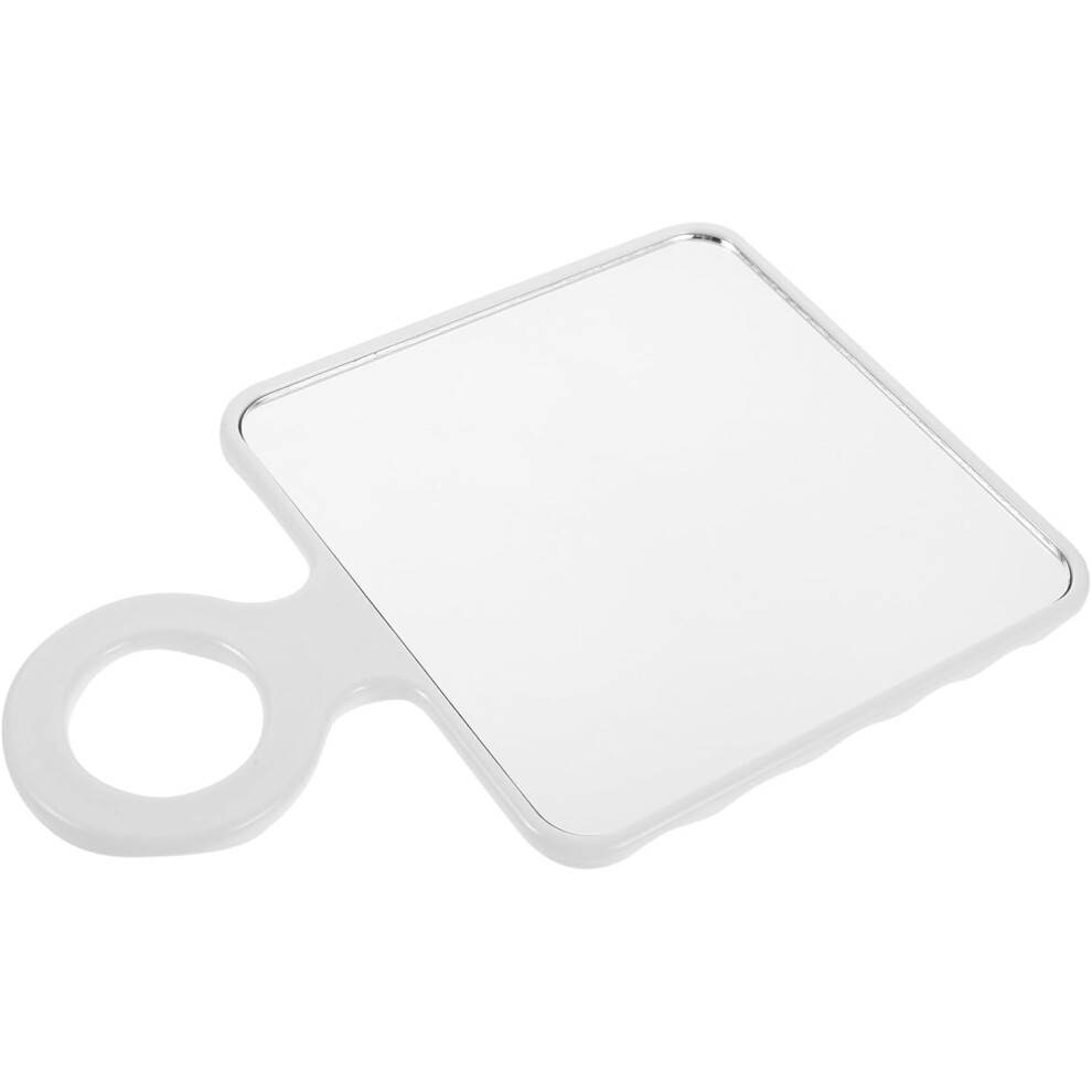 Vintage dekorativ handhållen sminkspegel för ansikte och fransar liten ficka sminkspegel