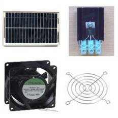 -Ventilations kit med solcelle KCVM05, 5Watt, 20 m²