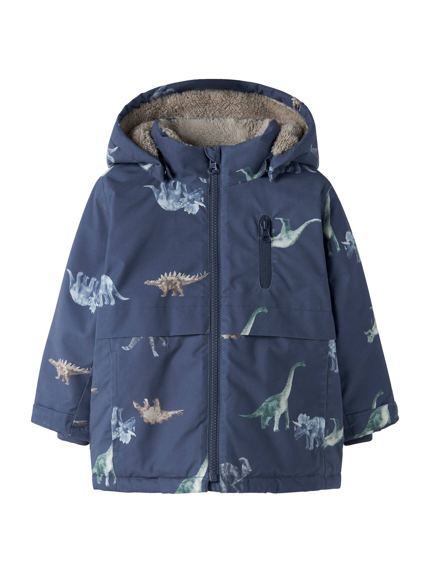 NAME IT Funktionsjakke 'NMMSNOW05'  mørkebeige / navy / safir