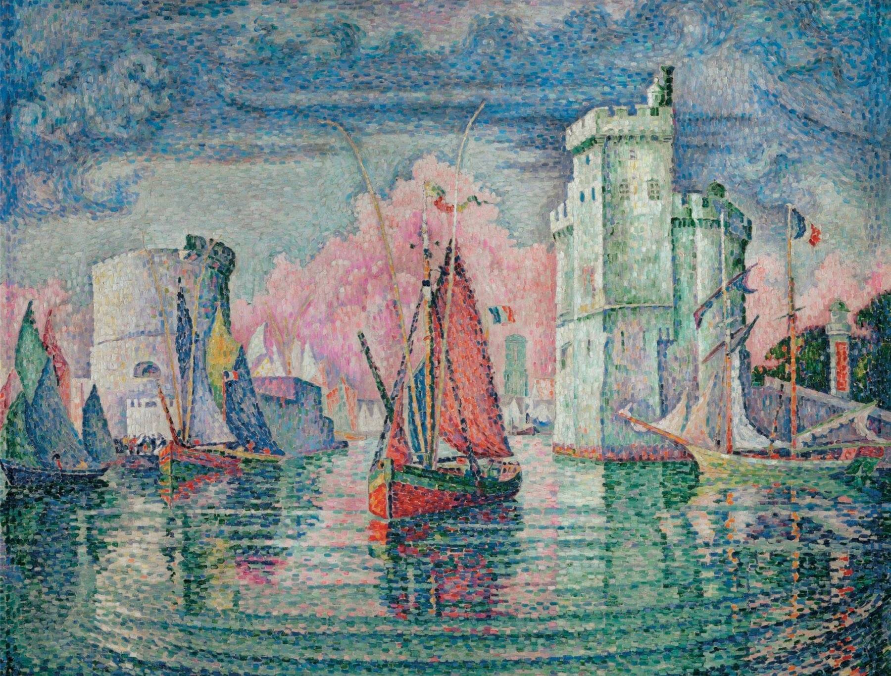 The Port of Rochelle Impressionist Seascape Jigsaw Puzzle by Paul Signac - 500