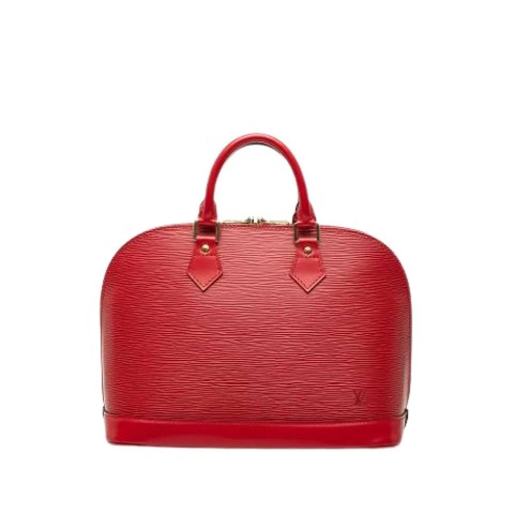 Louis Vuitton Vintage Pre-owned Alma PM Håndtaske - Vintage - Dame - Rød - ONE SIZE - Uld