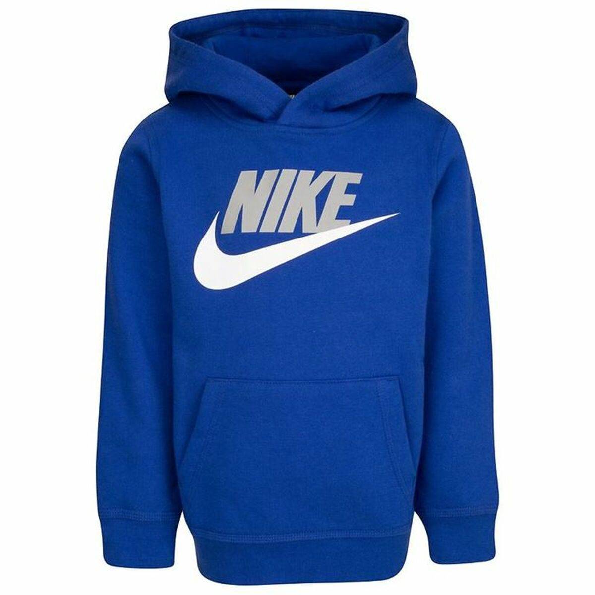 Hættetrøje til Børn Nike Club Hbr Blå 3 Ã¥r