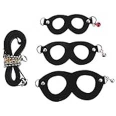 Sugar Glider Harness Leash Equirrel Traction Rope Strap Vest Små Pet Escape Proof Outdoor Walking För Guinea Pig Chinchilla Rat Ekorre Svart