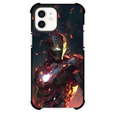 Marvel Iron Man Phone Case For iPhone And Samsung Galaxy Devices - Iron Man in Flames Side View