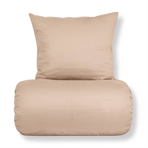 Bambus dobbelt sengetøj 200x220 cm - 100% bambus - Champagne farvet satinvævet.