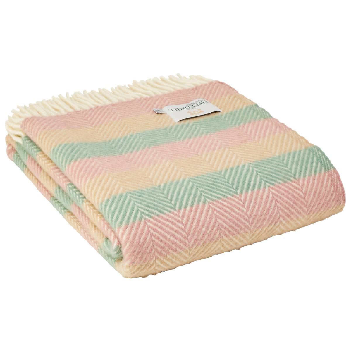 Tweedmill uldplaid - Stripe Summer Breeze