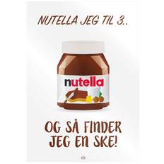 Citatplakat Plakat - A3 - Nutella Jeg Til 3 - Citatplakat - OneSize - Plakat
