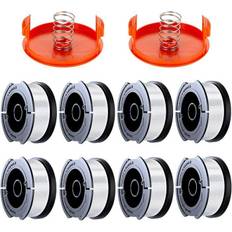 8 Pack Bobine Fil Coupe Bordure Compatible avec Black et Decker Coupe Bordures, A6481 A6485 1.65mm Bobine de Fil Debroussailleuse