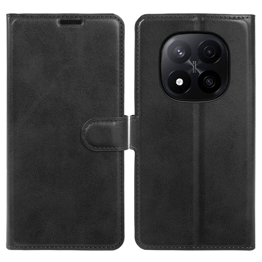 Xiaomi Redmi Note 14 Pro Plus 5G - Vintage læder cover / pung - Sort