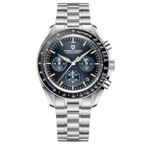 Pagani Design 1701 V6 Moon Armbanduhr Herren Quarz Chronograph Uhren Japan VK63 Uhrwerk Edelstahl Wasserdicht Sportuhr