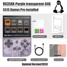 ANBERNIC RG35XX RG35XX PLUS Retro håndholdt spilafspiller Indbygget 64G TF 5000+ Klassiske spil Support-HDMI TV bærbar spilafspiller