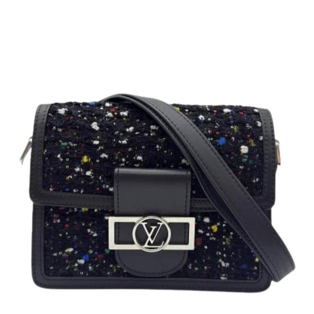 Louis Vuitton Vintage Pre-owned Vintage Tweed Skuldertaske - Vintage - Dame - Sort - ONE SIZE - Uld