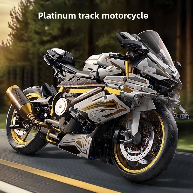 2026 Platinum Motorcycle Building Block M1000RR Compatible Lego Assembled Toy Boy Birthday Gift Model