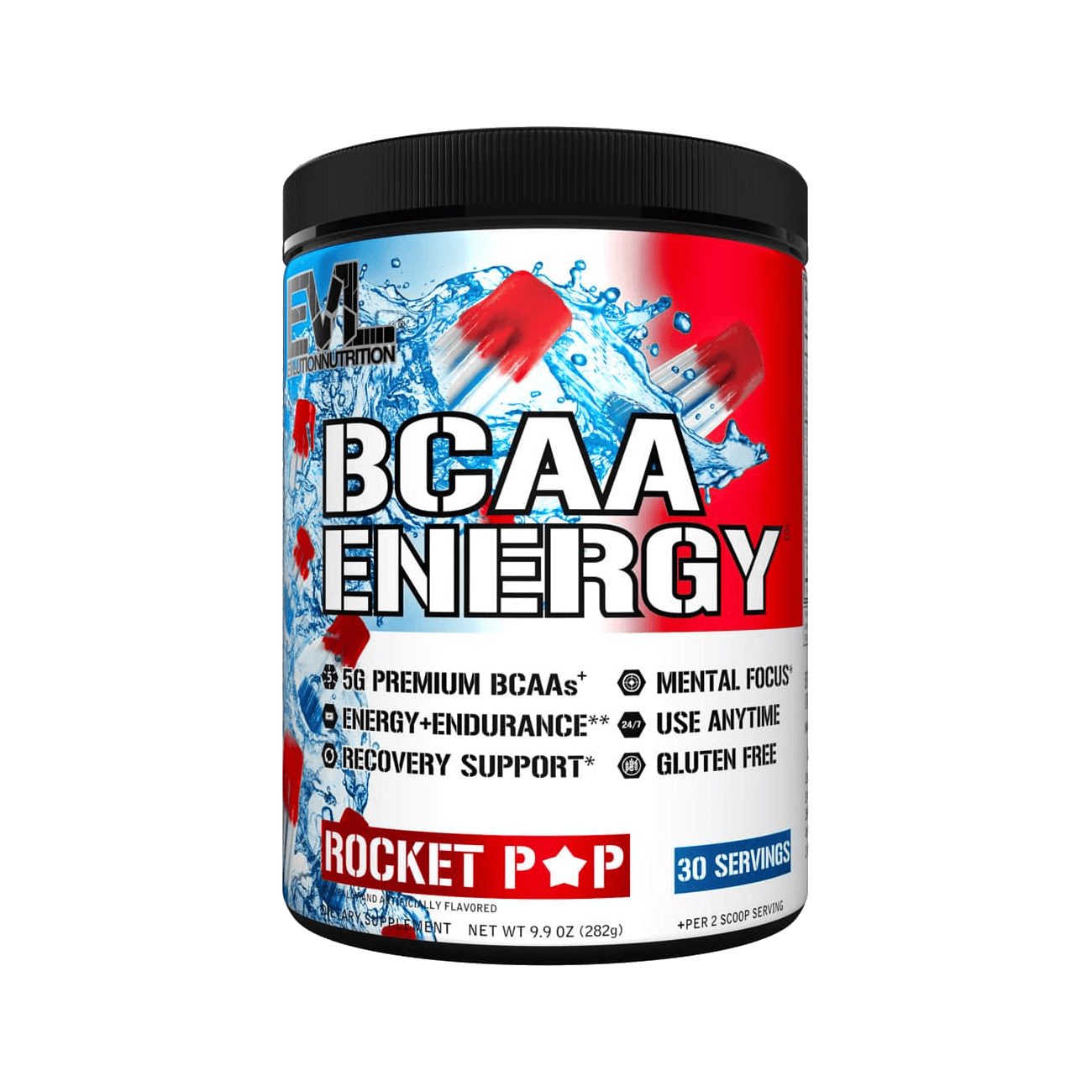 EVLUTION NUTRITION BCAA ENERGY AMINO ACIDS - 30 Servings / Fruit Punch