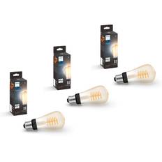 Philips Hue - 3x E27 Filament ST64 - White Ambiance - Pakke - Fri fragt og klar til levering - Prismatch