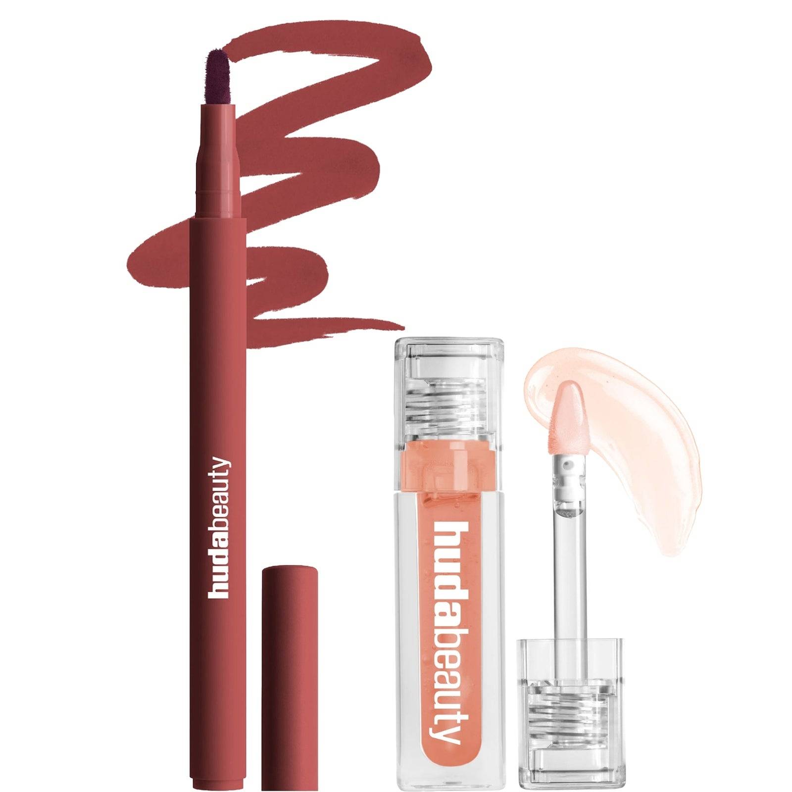 HUDA BEAUTY Jelly Stained Lips Duo (Various Shades) 10% Saving - Cinnamon
