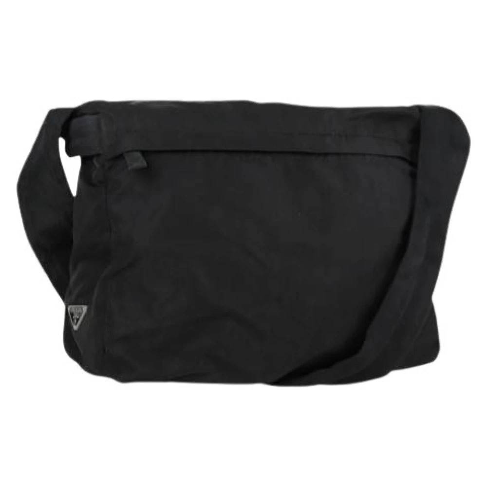 Prada Vintage Pre-owned Nylon Cross Body Bag - Vintage - Dame - Sort - ONE SIZE - Nylon
