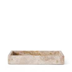 Bricka 26,5x15cm Marmor Beige